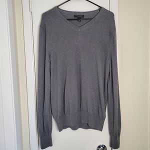 Banana Republic Silk and Cashmere Crewneck Grey Sweater Size Large